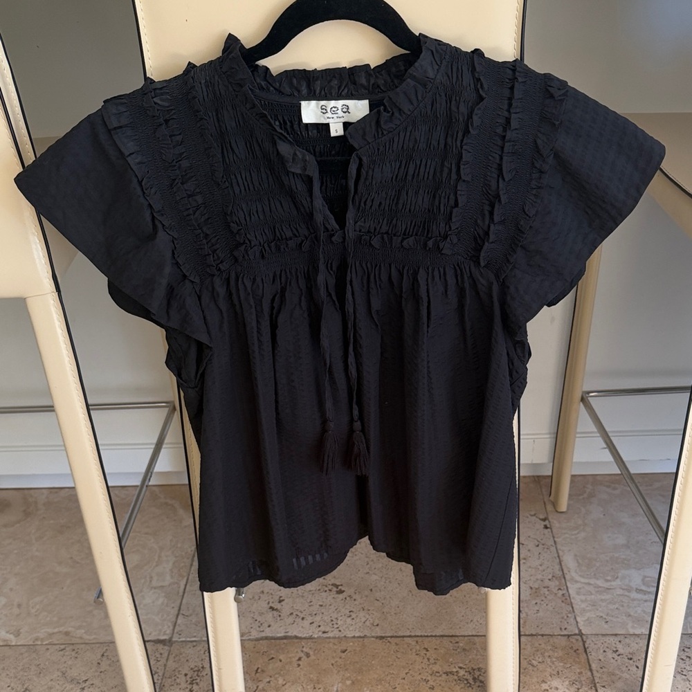 Sea Women's Elegant Black Blouse